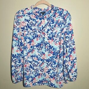 Talbots Floral Career Top |‎ Large Petite